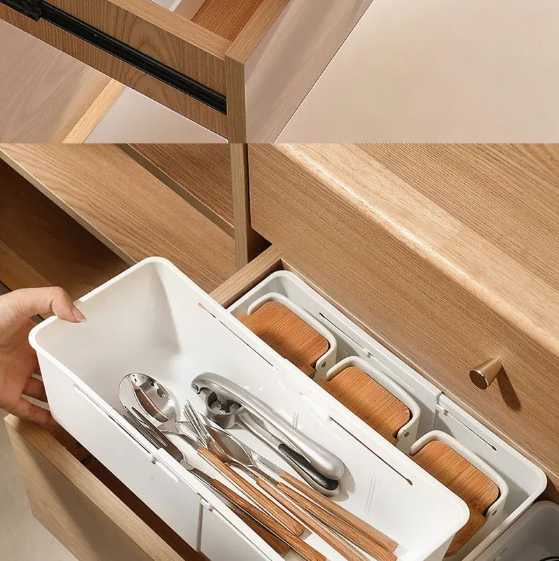 Boîte de rangement à tiroir rétractable