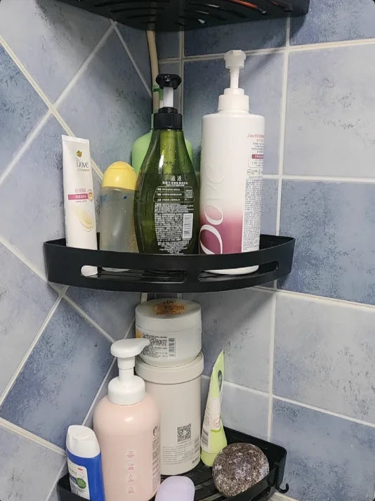 Étagère de douche adhésive sans perçage
