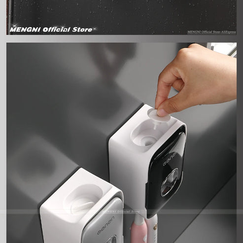 Distributeur automatique de dentifrice mural