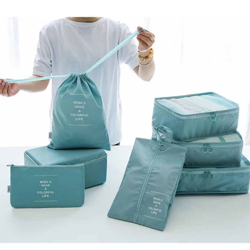 Ensemble de 7 organisateurs de bagages de voyage