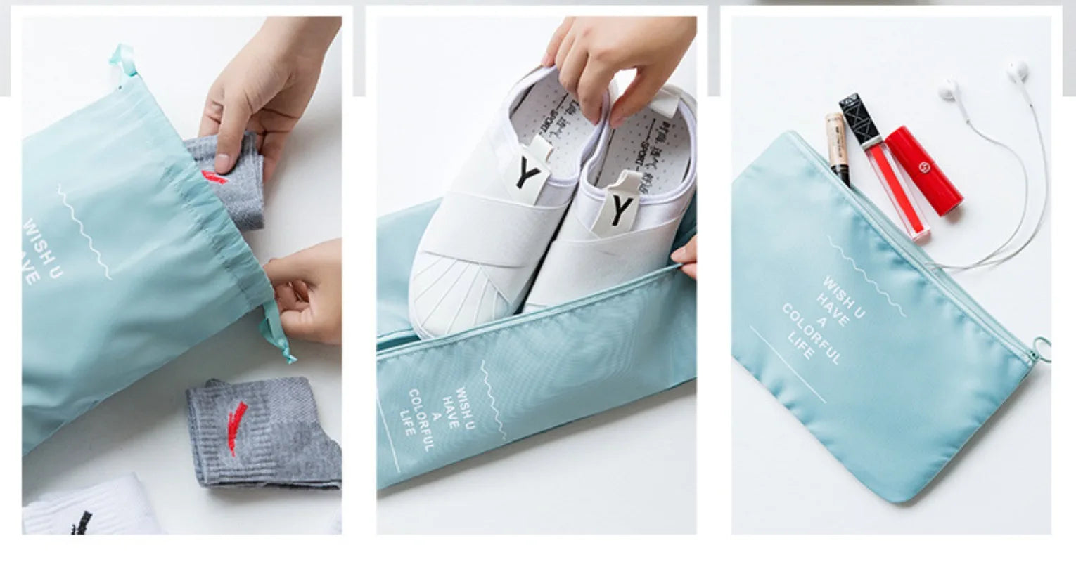 Ensemble de 7 organisateurs de bagages de voyage