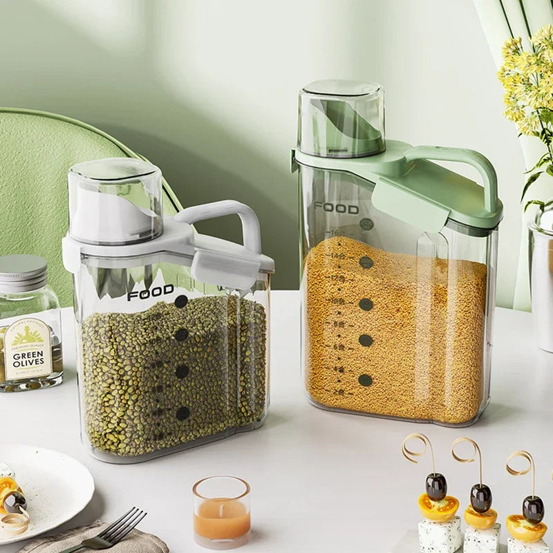 Récipient hermétique pour céréales et riz