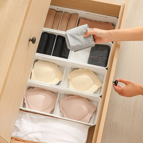 Boîte de rangement à tiroir rétractable