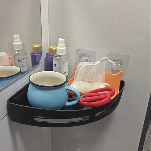 Étagère de douche adhésive sans perçage