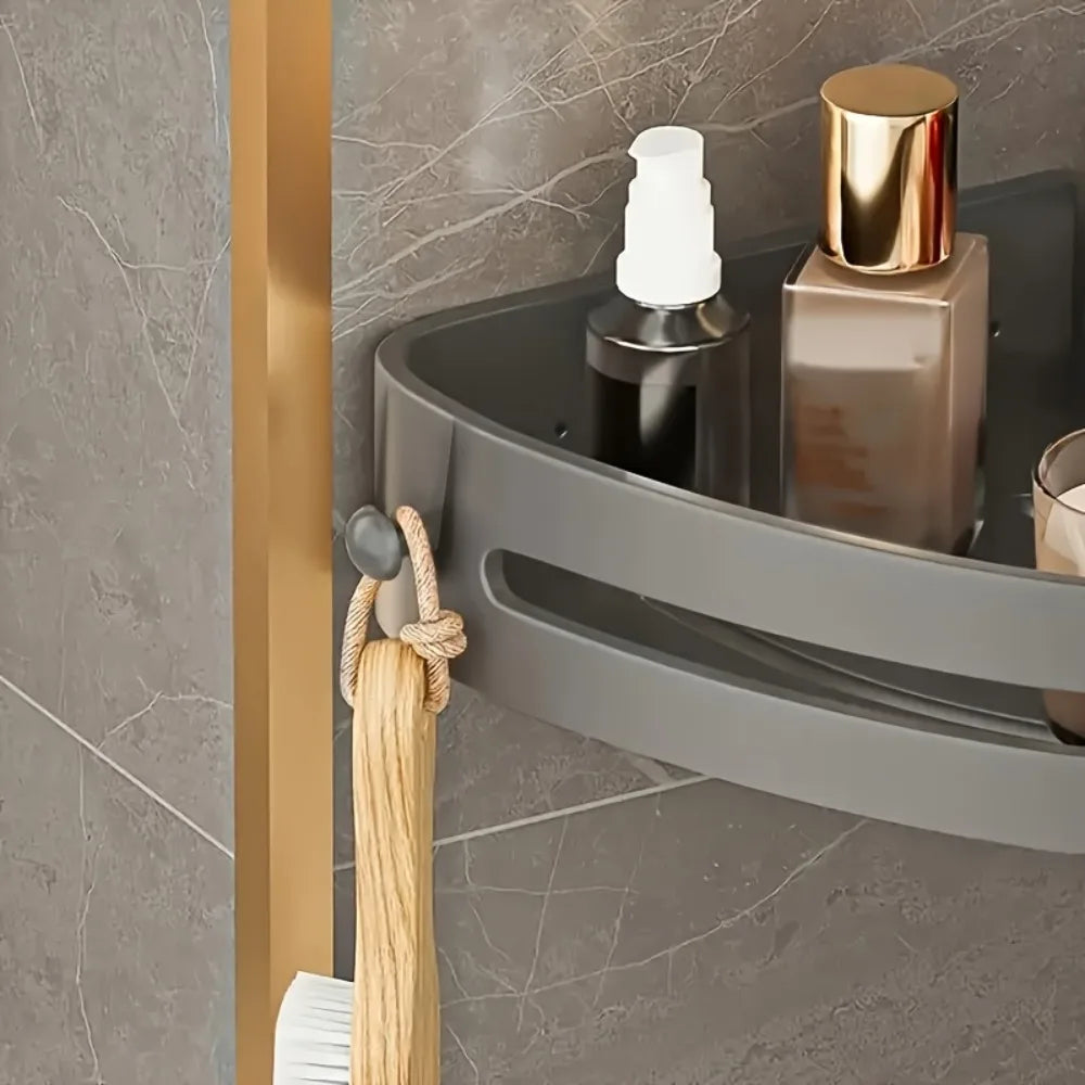 Étagère murale de salle de bain sans perçage
