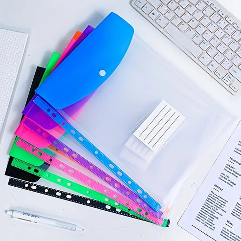 6 chemises à feuilles mobiles A4