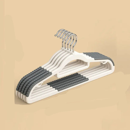 Lot de 10 cintres antidérapants en plastique