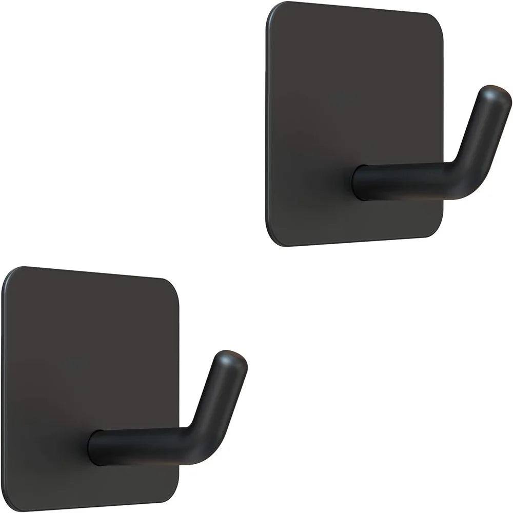 Crochet mural adhésif en acier inoxydable