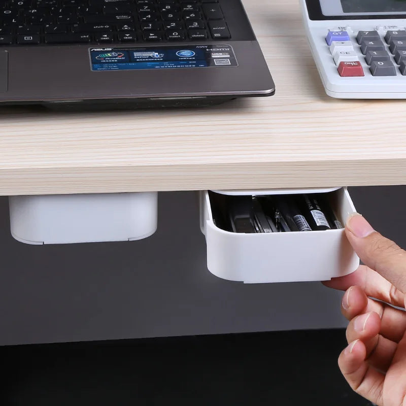 Under-Desk Hidden Storage Drawer