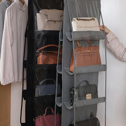 Organiseur de sac à main suspendu double face