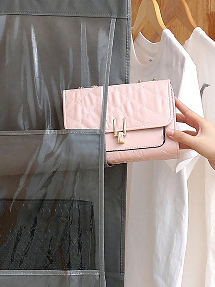 Organiseur de sac à main suspendu double face