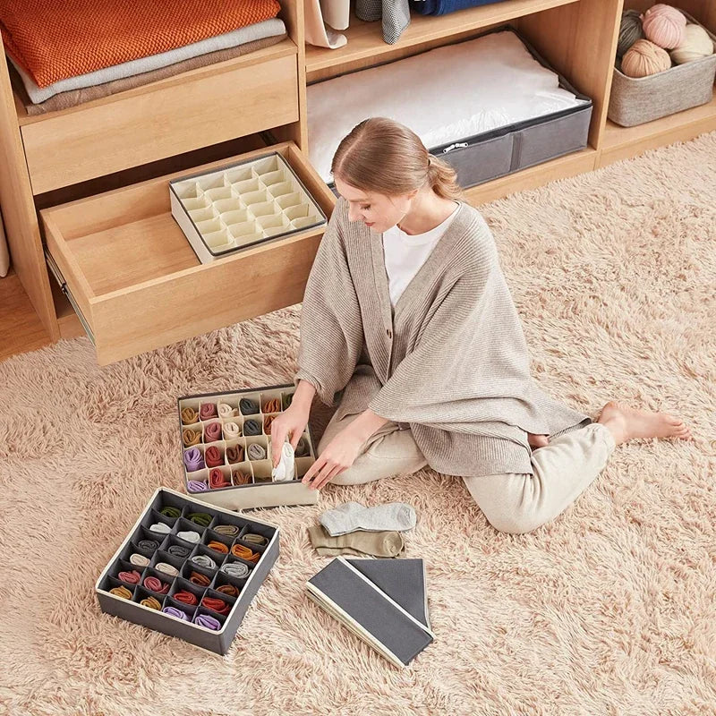 Organisateur pliable pour chaussettes et sous-vêtements