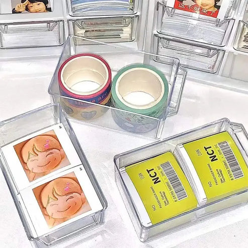 Mini organiseur de tiroir transparent