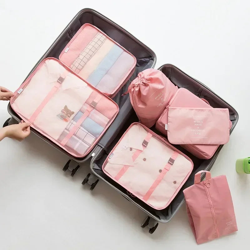 Ensemble de 7 organisateurs de bagages de voyage